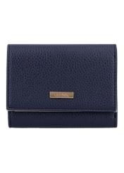Dark navy blue medium women's wallet POREC-0440-7E(Z26), product view from the front on a white background.