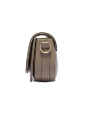 Small women's handbag in cool beige TOREC-1264-1K(Z26). Side view on a white background.