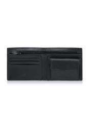 Unbuttoned black leather men's wallet with RFID PORMS-006RFID-99(W24)-04