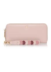 Large pink women's wallet with handle POREC-0394-31(Z24)