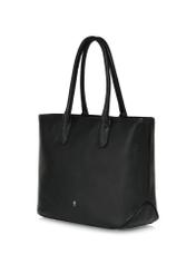 Black leather shopper bag TORES-1067-99(Z24)-03