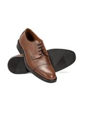 Brown leather men's shoes BUTYM-0500-87(W25)-05