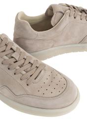 Beige leather men's sneakers BUTYM-0456-93(W24)-06