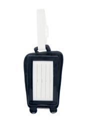 Luggage tag AW-012-0012-7D(W26), product back view on white background.