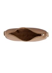 Beige small women's hobo bag TOREC-1097-1B(Z26), product view inside on a light background.