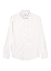 Men's white slim shirt KOSMT-0351-0A(W26)