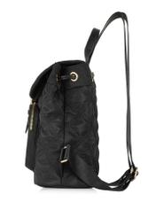 Black medium quilted women's backpack TOREN-0296-99(Z24) pic. 5