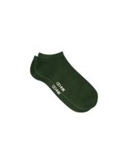 Green men's short socks SKAMT-0151B-8C(W26), side product view on white background.