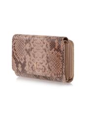 Croco women's leather wallet PORES-0801D-31(W23)-03