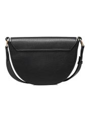 Black leather women's handbag TORES-0895D-99(Z25), product view from the back on a white background.