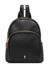 Black leather women's backpack TORES-1089-99(W25)-01