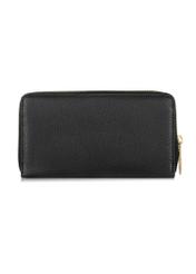 Large black leather wallet for women PORES-0910-99(W24)-04