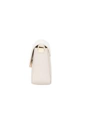 Elegant cream women's handbag TOREC-1251-0B(Z26). Side view on a white background.