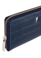 Women's large leather wallet croco PORES-0844-69(W23)-06