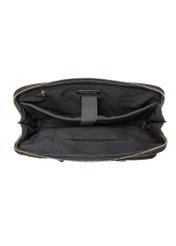 Black large women's bag TOREC-0978A-98(Z25), view of the inside of the product on a white background.