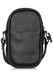 Black men's leather sachet TORMS-0409-99(W24)-04