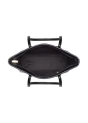 Black women's shopper bag TOREC-1162-99(W26), product view from above on a white background.