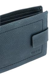 Men's navy blue leather wallet PORMS-0518-69(W23)-07