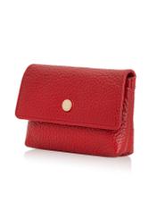 Red small leather women's wallet PORES-0895E-41(Z24)-02