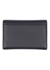 Large black leather women's wallet PORES-1016-9I(Z26), back view of the product on a white background.
