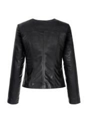 Women's waisted leather jacket KURDS-0209-4233(KS)-04