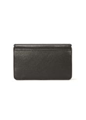 Black leather women's wallet with chain PORES-0958-99(W25)-05