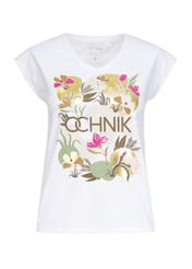 White Women's Chest T-Shirt TSHDT-0098-11(Z22)-04