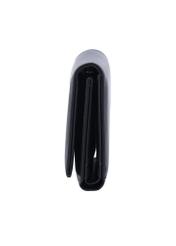 Black medium women's wallet POREC-0448-99(Z26), side product view on white background.
