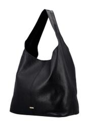 Black leather shopper bag TORES-1372-9I(Z26)