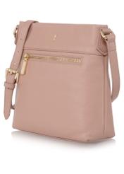 Women's leather shoulder bag with pocket TORES-0896-31(W23)-02