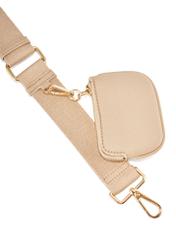 Beige women's hobo-style handbag TOREC-0829 A-80(Z 25) - close-up detail, on white background.