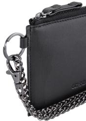 Men's leather wallet with chain PORMS-0526-99(W23)-05