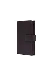 Brown men's wallet made of genuine leather PORMS-0710-1H(Z26), diagonal product view on a white background.