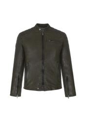 Men's leather jacket KURMS-0263-1198(W22)-02