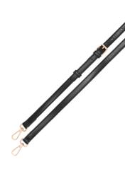 Small women's handbag in black TOREC-1382-99(Z26), view of the product strap on a white background.