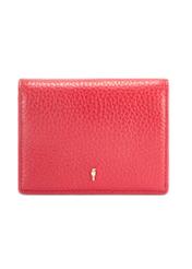 Red leather women's wallet PORES-0944G-42(Z25), product view from the front on a white background.