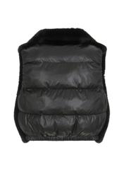 Women's black quilted vest KAMDP-0001-99(Z21)-03