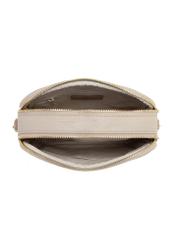 Small beige women's handbag TOREC-1164-1D(W26), product view inside on white background.