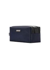 Navy blue men's cosmetic bag TORMN-0441-7D(Z26) - diagonal product view, on a white background.