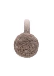 Beige women's earmuffs NAUDP-0003-82(Z25), product view from the side on a white background.
