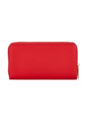 Large red women's wallet with logo POREC-0368-42(W24)-04