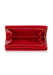 Red women's wallet with logo POREC-0362-42(W24)-06