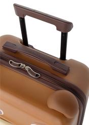 Small teddy bear suitcase on wheels WALAB-0080-79-20(W25)-05