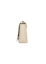 Cream women's imitation leather handbag TOREC-1311-0B(Z26), side product view on white background.