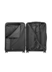 Large suitcase on wheels WALPC-0014-99-28(W26), product view inside on white background.