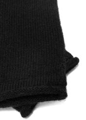 Women's cashmere black gloves REKDT-0020-99(Z25), close-up of the product detail on a white background.