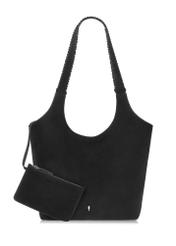 Black suede women's shopper bag TORES-1028-99(Z24) pic. 3