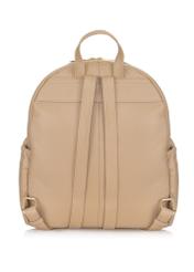 Beige leather women's backpack TORES-0914-81(W23)-03