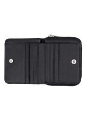 Medium women's wallet with stitching POREC-0442-9P(Z26), product view inside on white background.