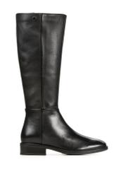 Black leather women's boots BUTYD-1183-99(Z25)